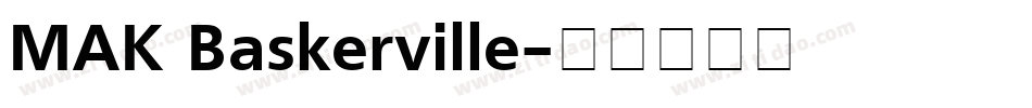 MAK Baskerville字体转换